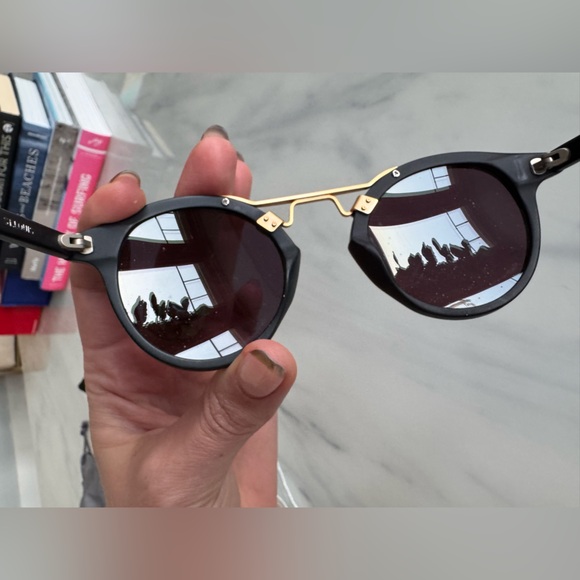 Krewe St. Louis Polarized Sunglasses, 46mm - Matte Black / Aqua - Picture 6 of 8